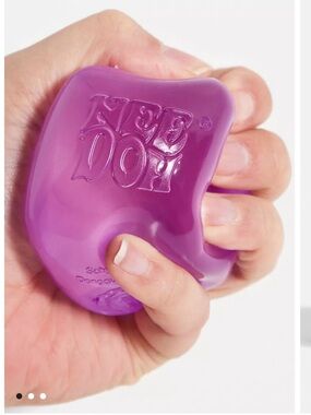 Nee Doh Nice Cube Squish Toy by Schylling, Lavender